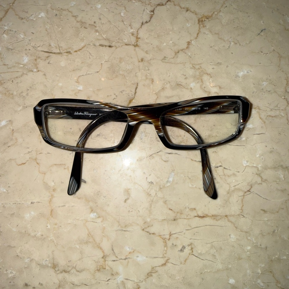 Salvatore Ferragamo Y2K Vintage 2630 251 54-16 140 Eyeglasses 🇮🇹 - Picture 3 of 8